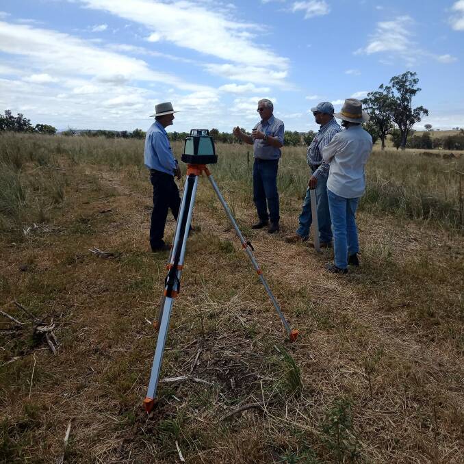 COME ALONG: Upper Mooki Landcare's Nicky Chirlian alongside Local Land Service's Tim Watts and Jacks Creek's Peter Doyle and Rodger Ottery. Photo: supplied, file