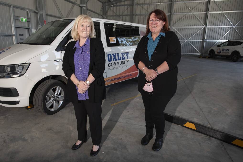 GIVING BACK: Oxley Community Transport Services managers Kylie O'Leary and Bernadette Hargrave are a huge part of the organisation's success. Photo: Peter Hardin 170821PHB010