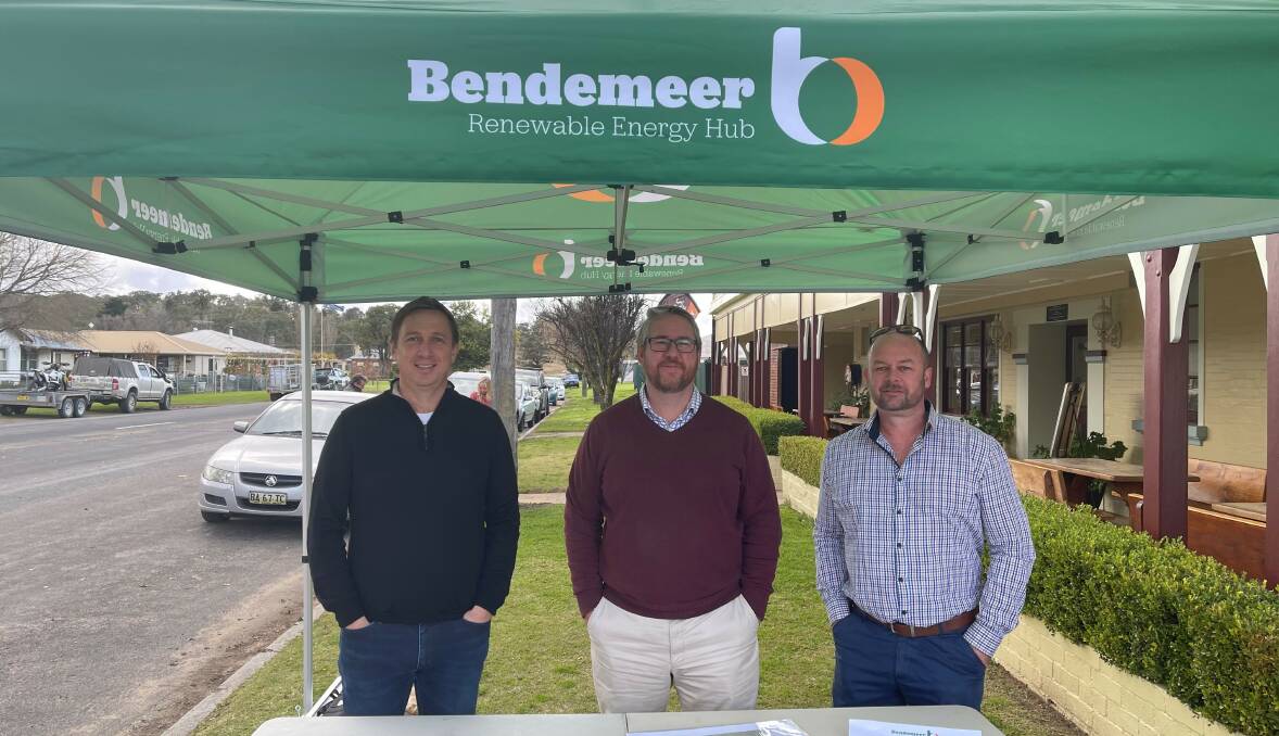 NEED SOLUTIONS: Bendemeer Renewable Energy Hub project manager Mark Vile (left) admits the accomodation issue is a difficult one to solve. Photo: file, supplied