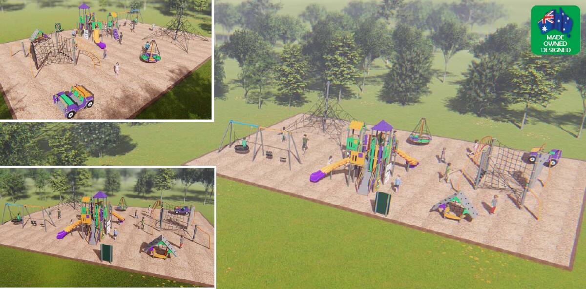 GRAND DESIGNS: Manilla's Chaffey Park will soon have a flash new playground that is sure to keep all children entertained. Image: supplied.