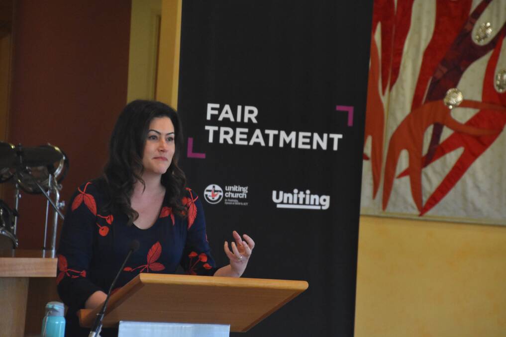 LESSONS LEARNED: Fair Treatment Campaign's Alex Hogan said it was an informative community session on Saturday. Photo: Andrew Messenger.