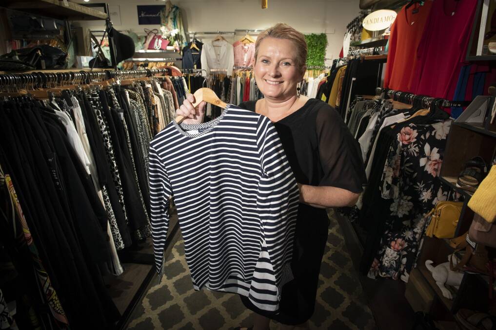 ON THE UP: Town and Country Boutique owner Debbie Woods said she is thrilled to see people putting COVID behind them, which is leading to more consistent trade. Photo: Peter Hardin