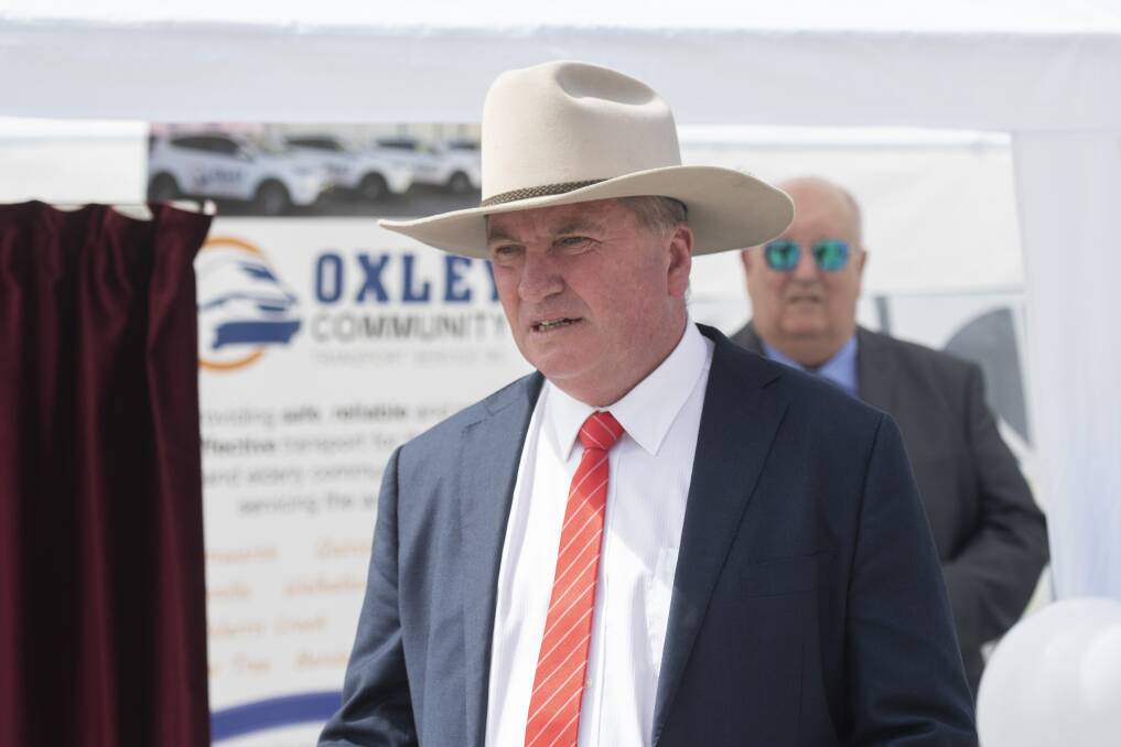 ROAD RAGE: Barnaby Joyce said if the deal wasn't made to get funding for roads then they would have continued to be unsealed and unsafe. Photo: Peter Hardin