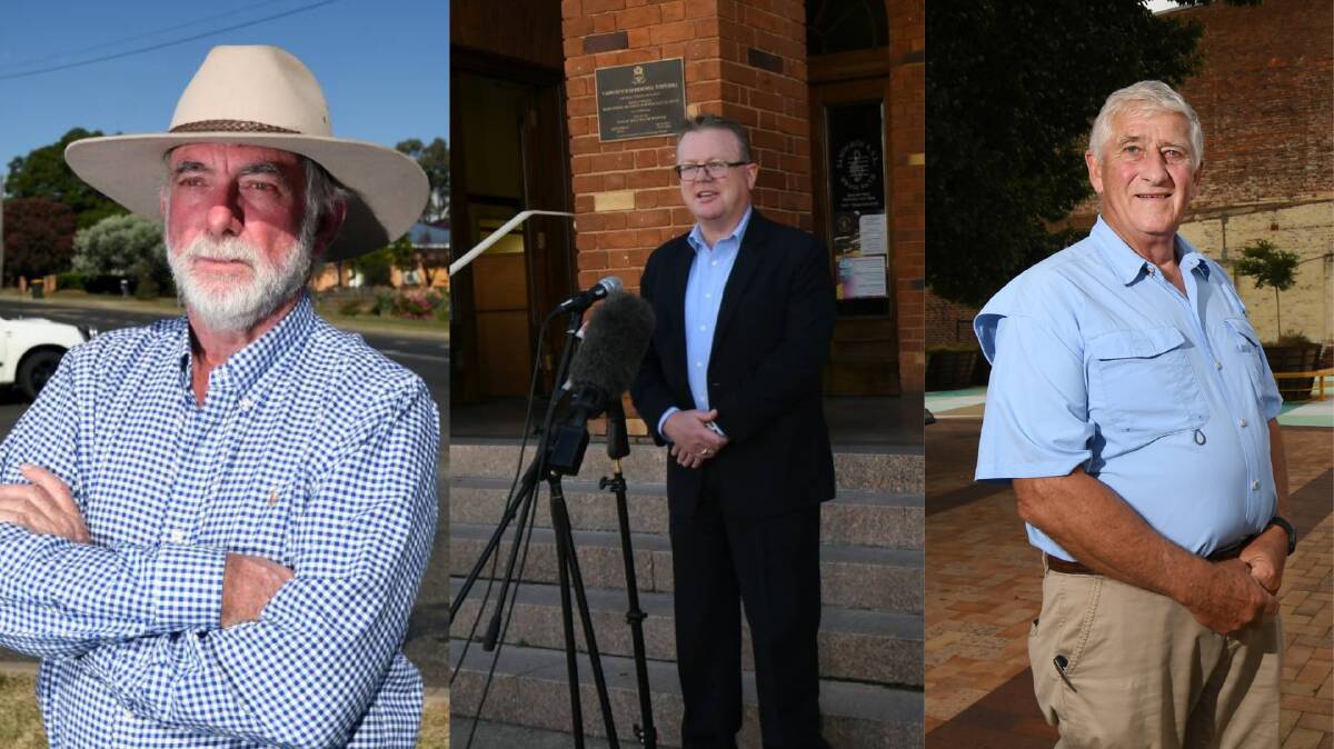 GETTING AROUND: Tamworth Regional Council mayor Russell Webb, general manager Paul Bennett, and Gunnedah Shire Council deputy mayor Rob Hooke have all contracted COVID.