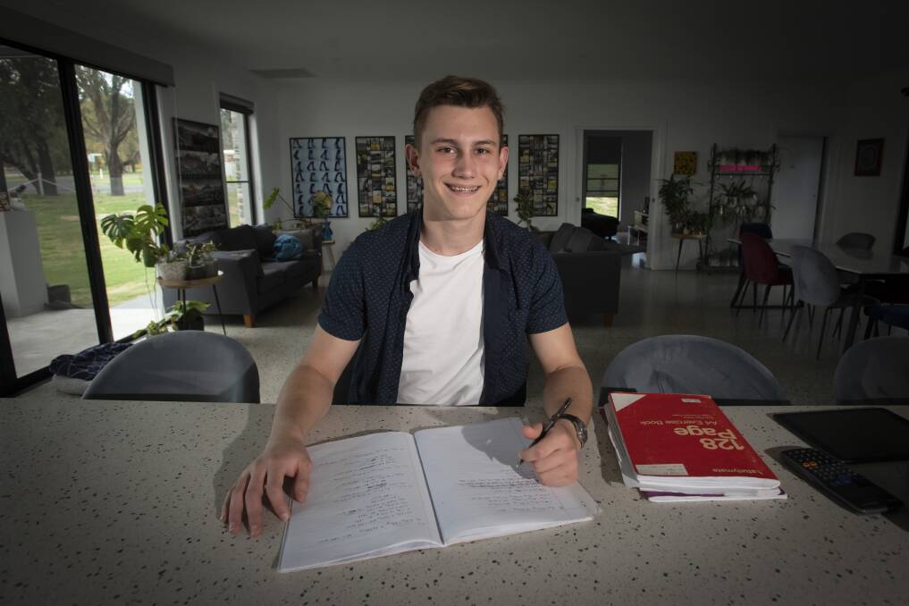 ON THE RISE: Oxley High School's Joey Hill looks set for a bright future after being accepted into the 2022 National Youth Science Forum. Photo: Peter Hardin 020921PHB009