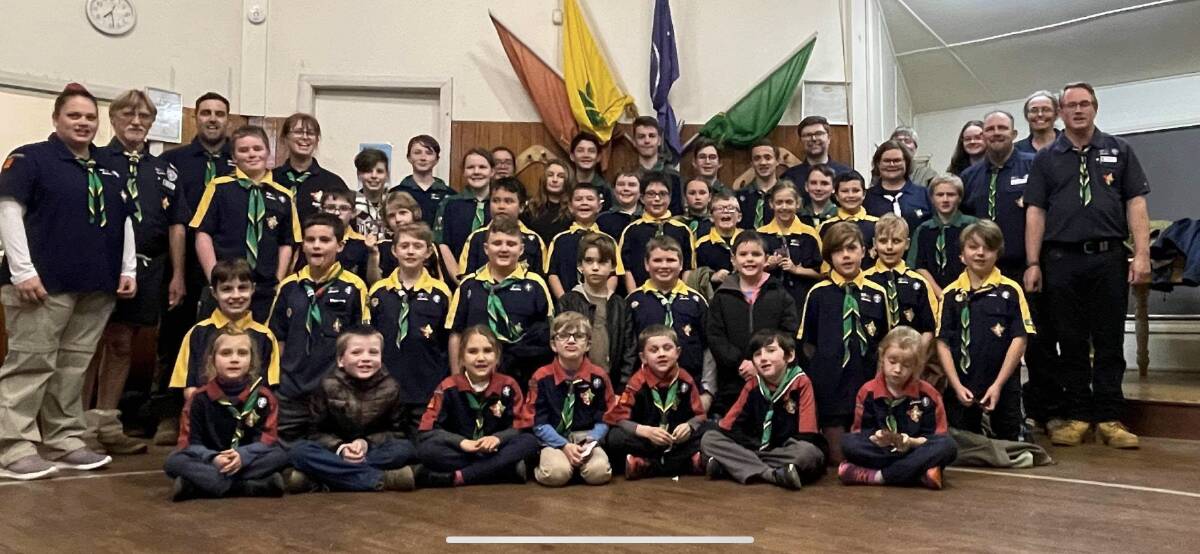 BIG BUNCH: The Oxley Tamworth scout group will soon be enjoying an upgraded hall after funding was recently announced. Photo: supplied (taken before new COVID restrictions)