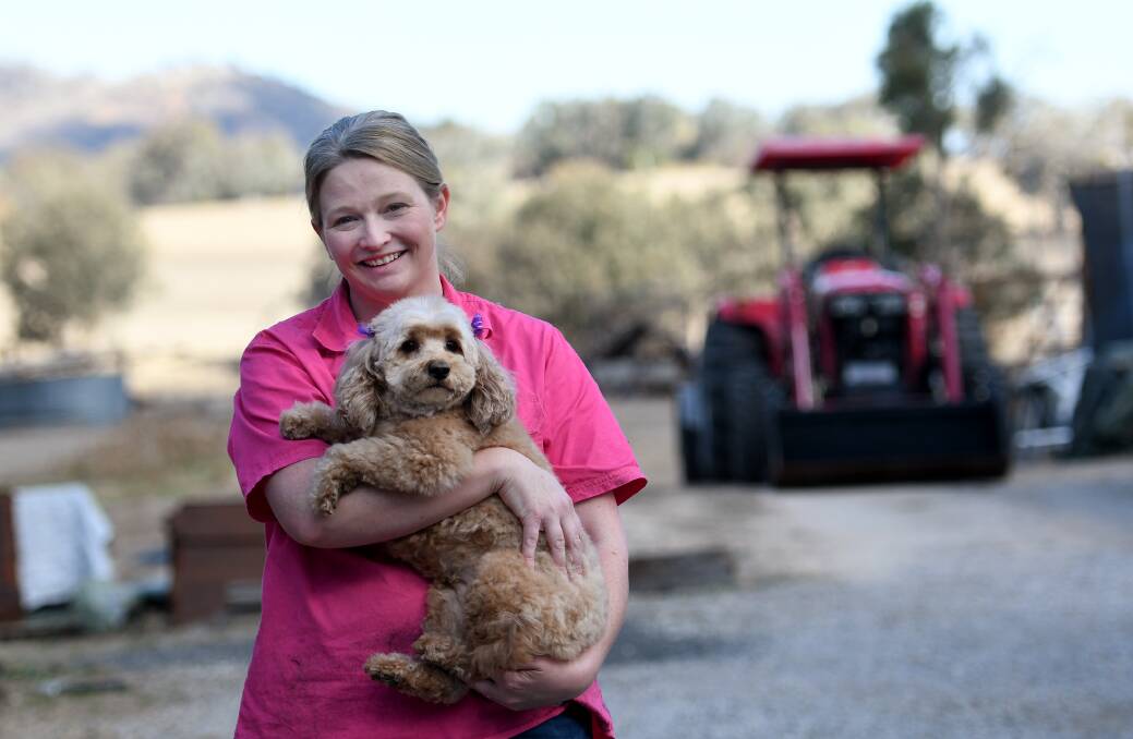 FUR BABY: Steph Slavin of Steph's Clip Clean and Cuddles Dog Grooming was glad to accept the first ever nomination for the new customer service in animal service award. Photo: Gareth Gardner.