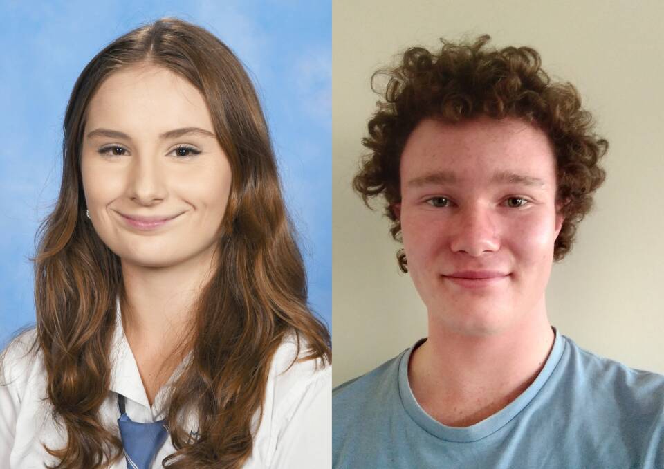 DYNAMIC DUO: Coonabarabran High School students Melinda Ryan and Lachlan Eshman look destined to have long and successful carers. Photos: supplied