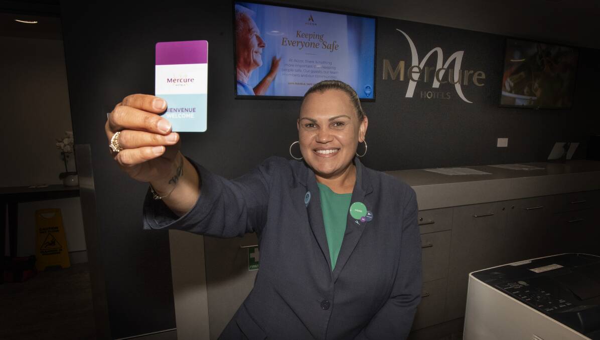 BOOKED OUT: Mercure Tamworth's Sherie Lillicrap is gearing up for a busy long weekend at the motel. Photo: Peter Hardin.