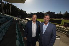 GRNSW CEO Rob Macaulay and GBOTA CEO Daniel Weizman who have jointly launched the new welfare technology for greyhound trainers. Picture supplied