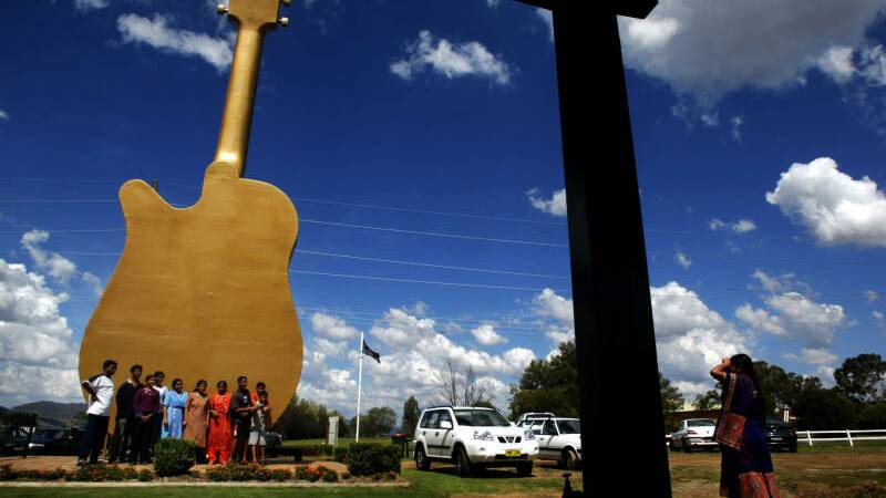 The Big Golden Guitar in Tamworth - THE place to be seen