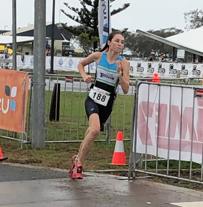 MEAN MACHINE: Emma McInnes has won her age group (16-19 years) at the state triathlon championships. Photo: Supplied