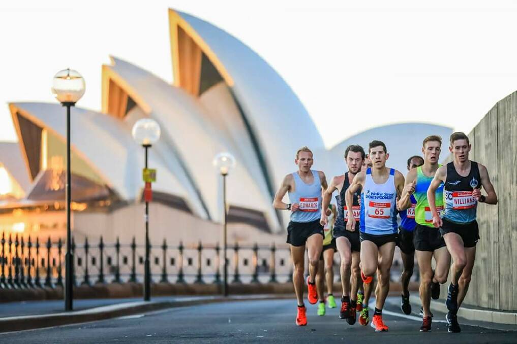 IMPRESSIVE: Hugh Williams raced in the Sydney half marathon before taking on the Chicago race.