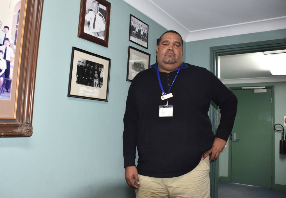 Aboriginal liaison officer Matthew Cutmore does not have a permanent office in the building. 