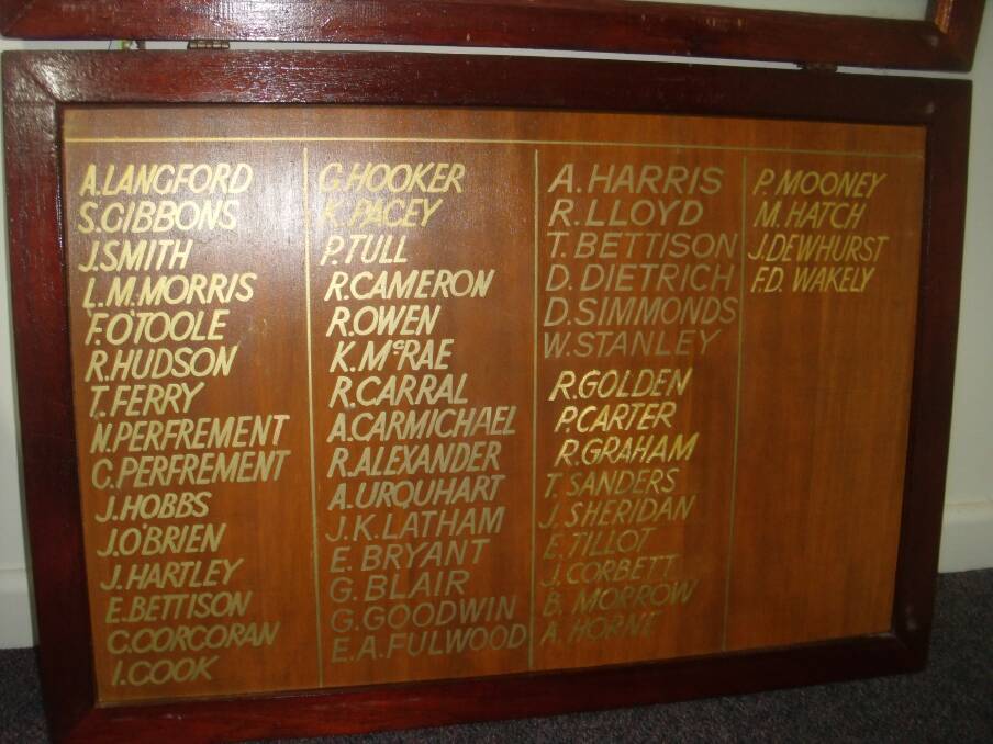 SEARCH FOR OWNER: Manilla Historical Society wants to return two honour boards to their rightful owners. Photo: Supplied