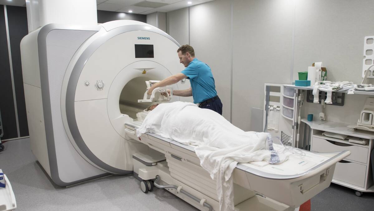 TIGHT BUDGET: Tamworth Hospital's $2.5 million MRI machine. Photo: Peter Hardin