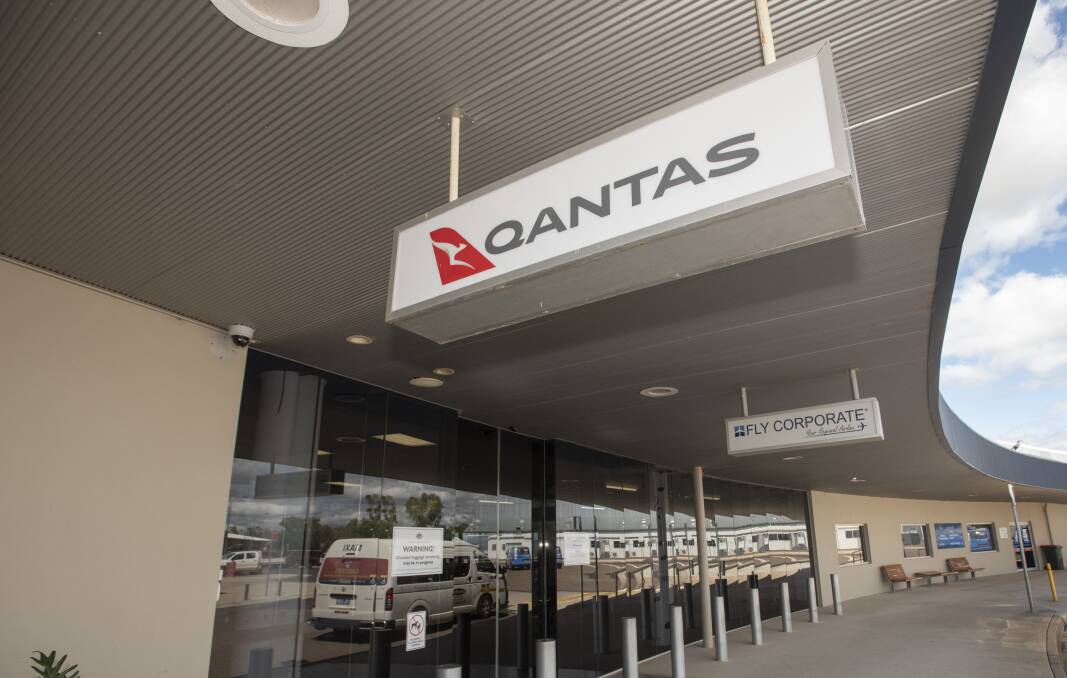 CANCELLED: Qantas announced it will drastically slash its regional flight services from Tamworth to Sydney. Photo: Peter Hardin