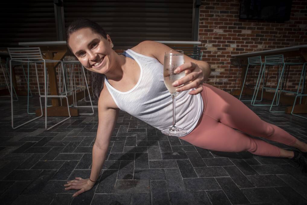 CHAMPAGNE TRAINING: The Phys and The Physio co-founder Natalie Lambeth will run pilates and champagne classes at The Courthouse Hotel. Photo: Peter Hardin 1012201B