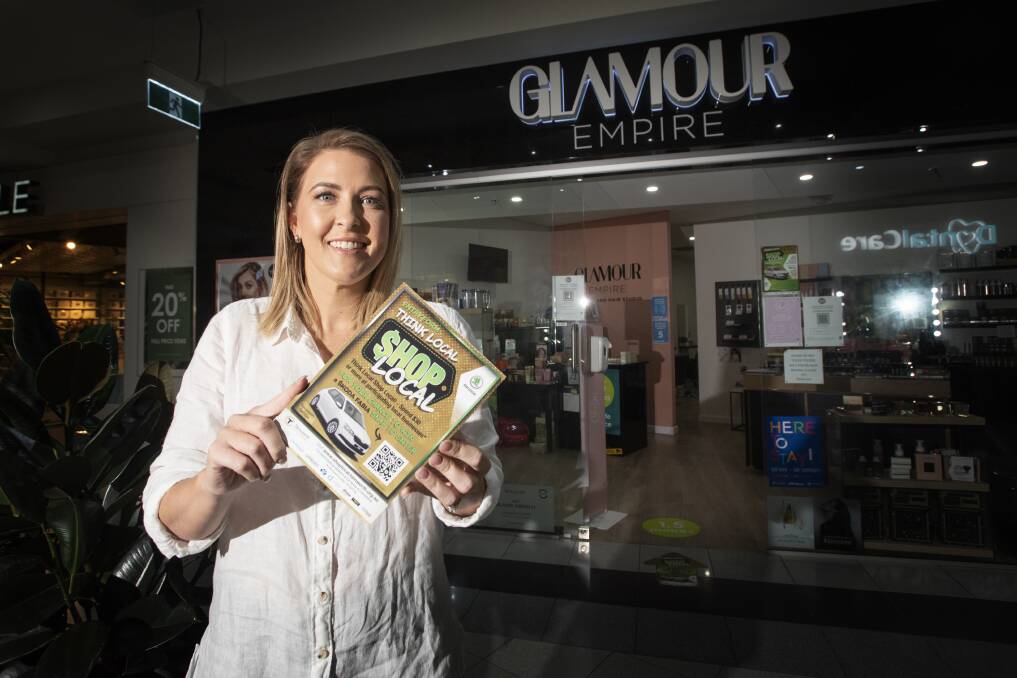 BOOST: Glamour Empire owner Susie Slack-Smith is taking part in the campaign. Photo: Peter Hardin 240221PHA043