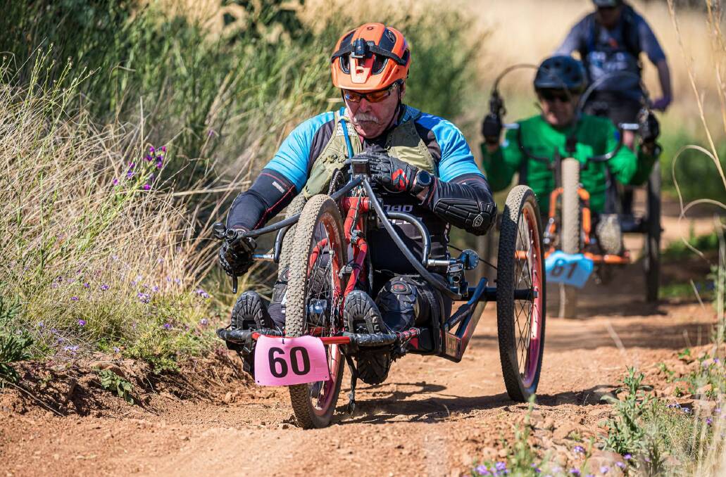 NEW TRACK: Adaptive cyclists can now ride the purpose-built track. Photo: Tamworth Mountain Bikers.