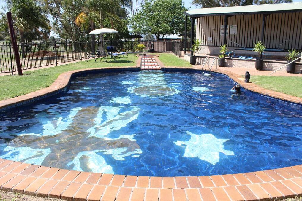 UNIQUE: Tamworth's own guitar-shaped pool.