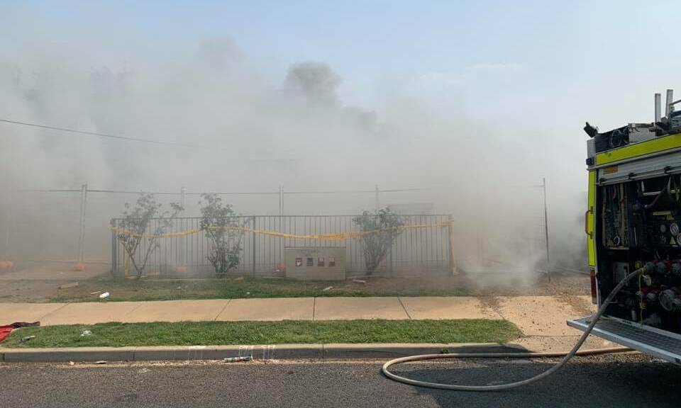 SUSPICIOUS FIRES: Three blazes have been lit at the same Coledale unit block in a fortnight. Photo: West Tamworth Fire and Rescue NSW