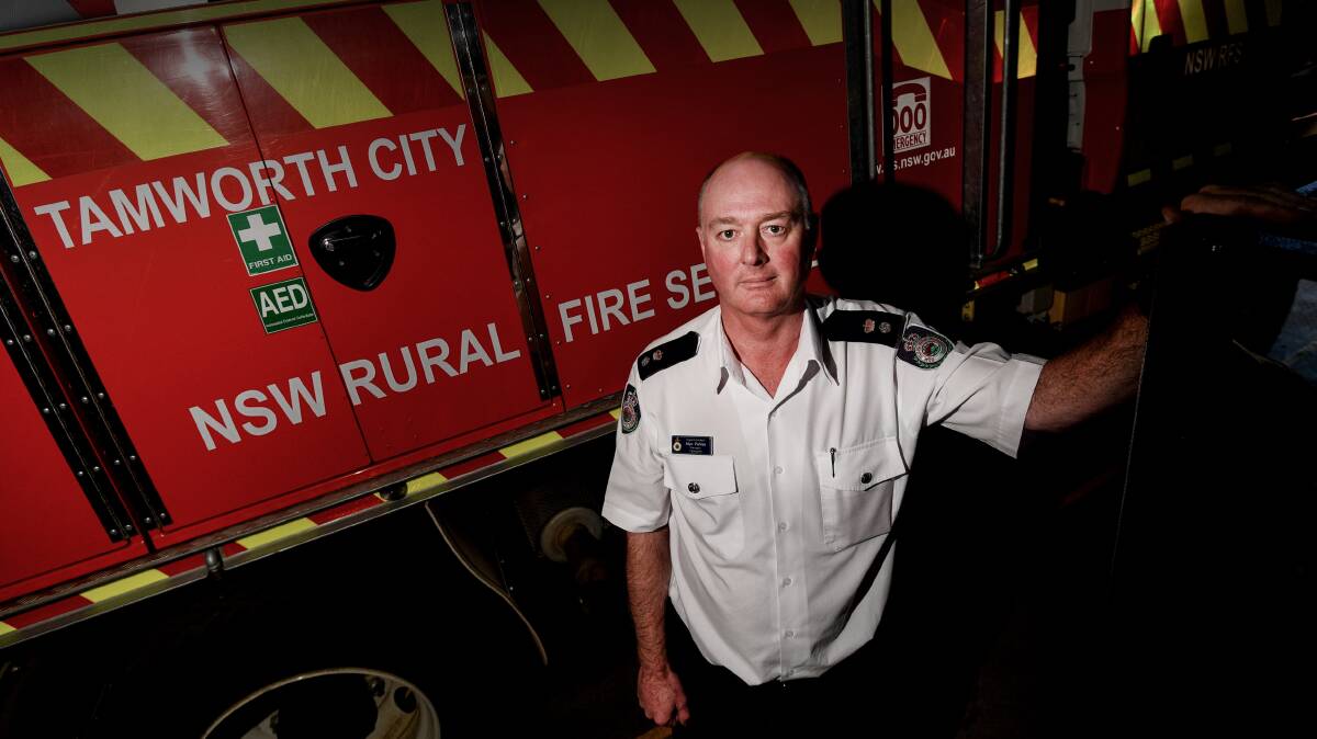 BE PREPARED: Tamworth Rural Fire Service superintendent Allyn Purkiss. Photo: Gareth Gardner 090717GGC06