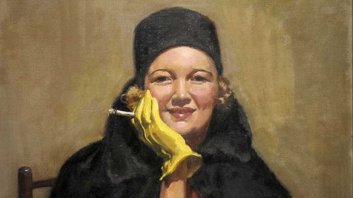 ART ON SHOW: The Yellow Gloves by Esther Paterson, one from Howard Hinton's collection.