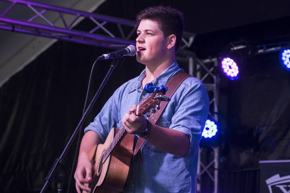 LIVE: Blake O'Connor performs during Tamworth Country Music Festival. Photo: Peter Hardin
