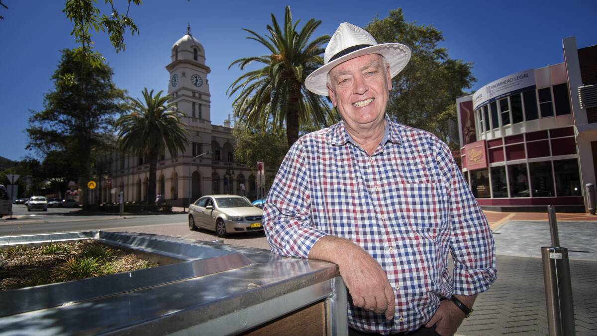 EVENT LAUNCH: Tamworth Regional Council events manager Barry Harley looks forward to the Taste Festival with pop up bars in Fitzroy Plaza. Photo: Peter Hardin