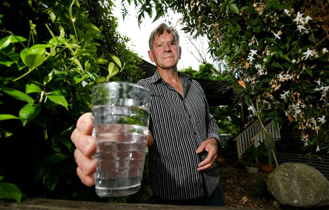 OTHER OPTIONS: Tamworth Water Security Alliance member David McKinnon wants the local council and state government to consider a purified recycled water trial for industry. Photo: Gareth Gardner 121021GGD03