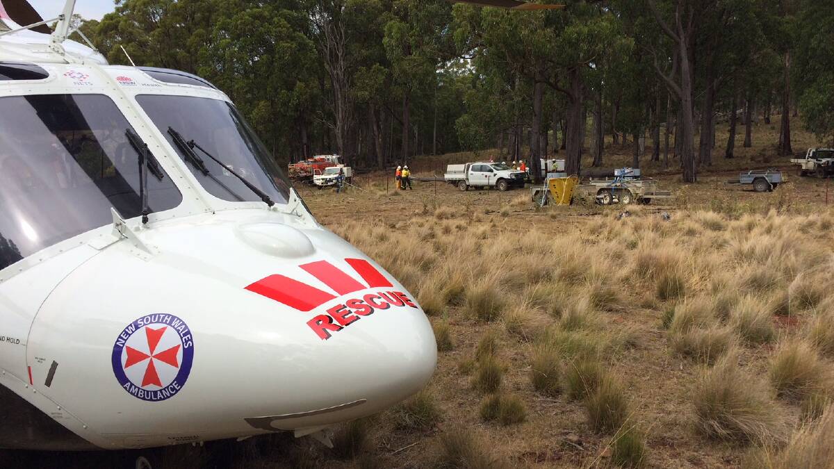 RESCUE: Westpac Rescue Helicopter crews responded to an incident at Ben Halls Gap. Photo: WRHS