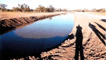 FINED: The illegal channel constructed at Miralwyn Cotton near Walgett. Photo: NSW Land and Environment Court