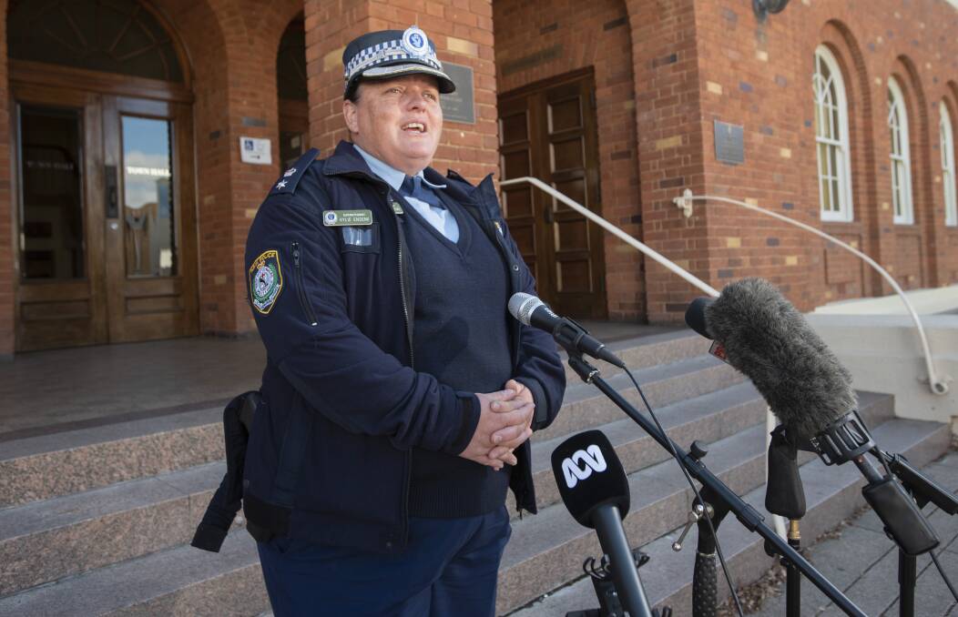 BUSTED: Oxley Police District Superintendent Kylie Endemi at a press conference on Monday. Photo: Peter Hardin 180520PHA012