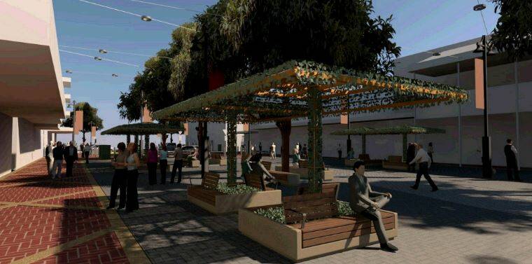 NEW LOOK: The new design concept for Fitzroy Street Plaza. Photo: Tamworth Regional Council