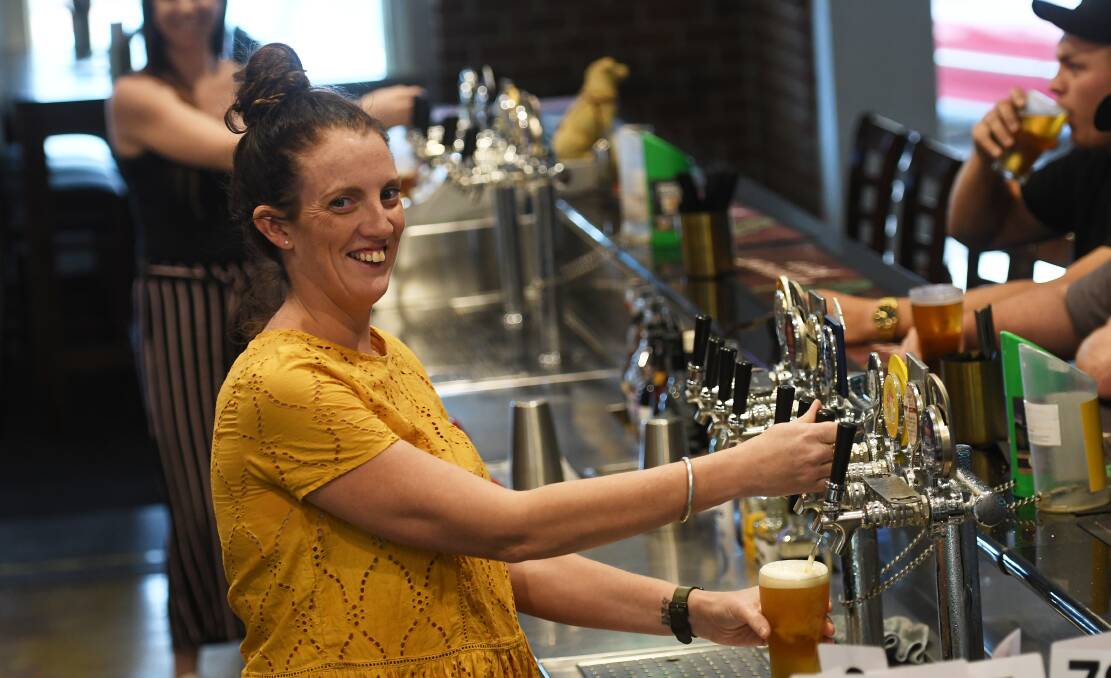 WATERING HOLE: The Courthouse Hotel owner Erin Townsend will pour hundreds of beers on Anzac Day. Photo: Gareth Gardner