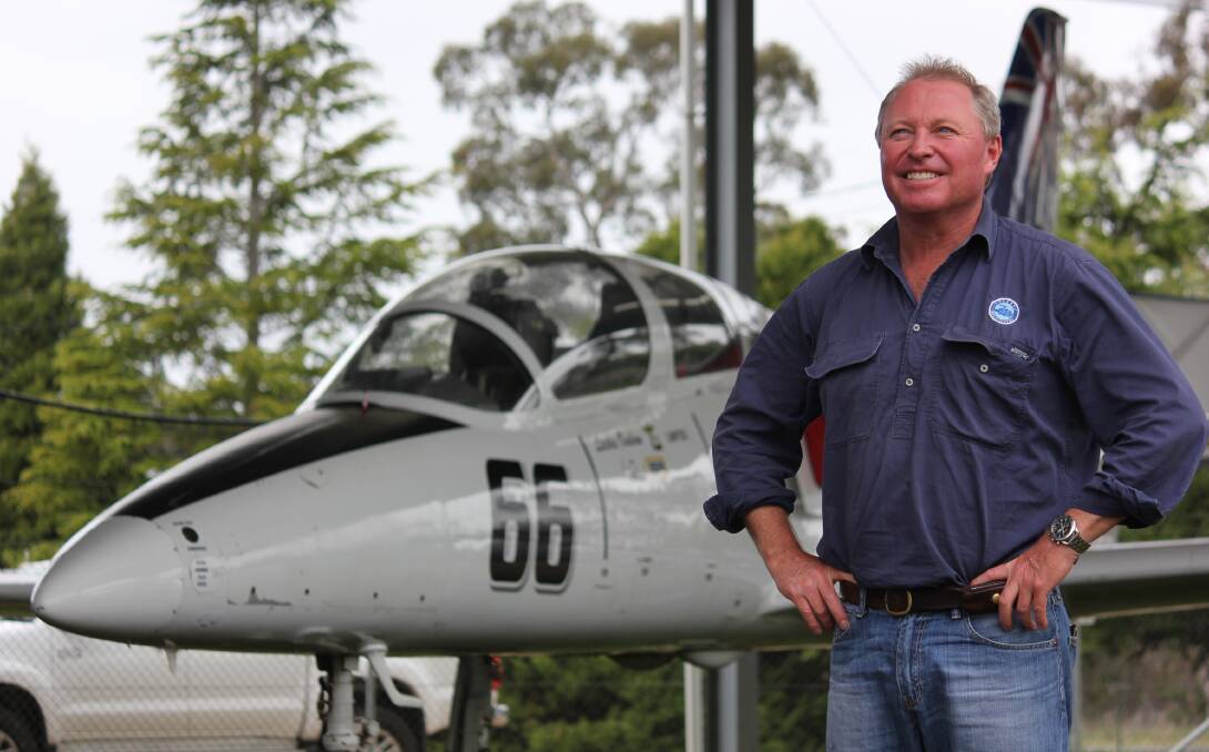 NOSE DIVE: Fleet Helicopters Armidale owner Lachie Onslow competed in the Reno Championship Air Races in Nevada. Mr Onslow came third in the Silver Race and seventh in the series overall, racing in Drop Bear.