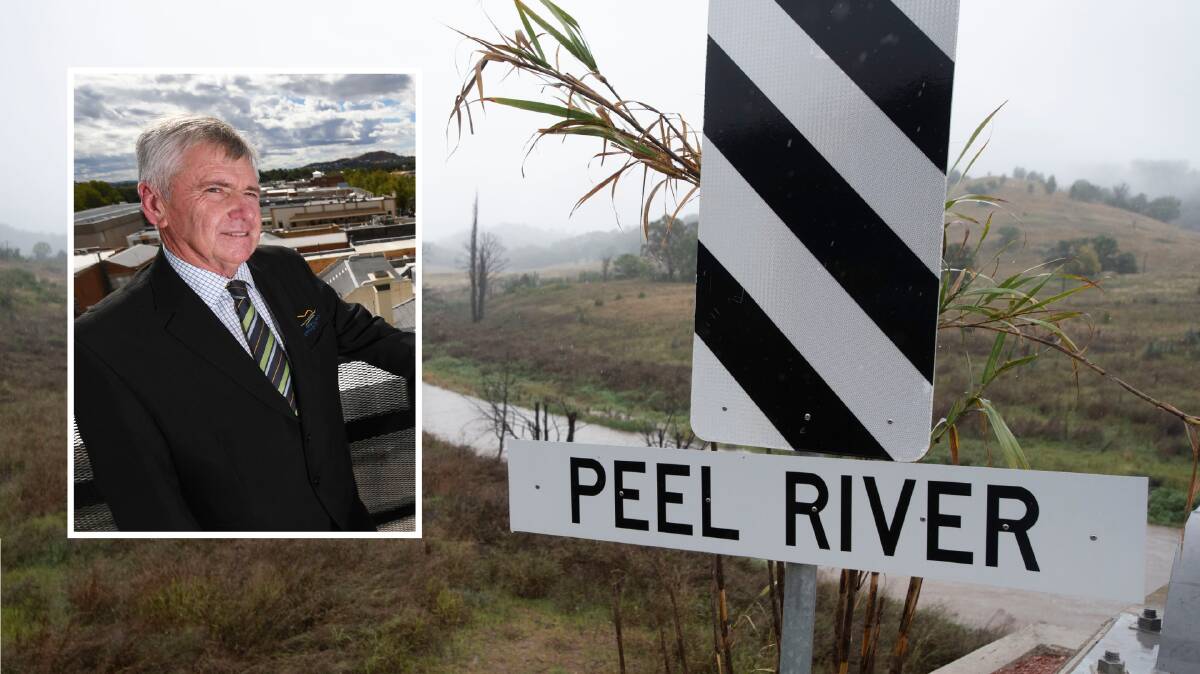 ISSUES RAISED: Tamworth Regional Council deputy mayor Phil Betts wants the alluvium and Peel River investigated. 