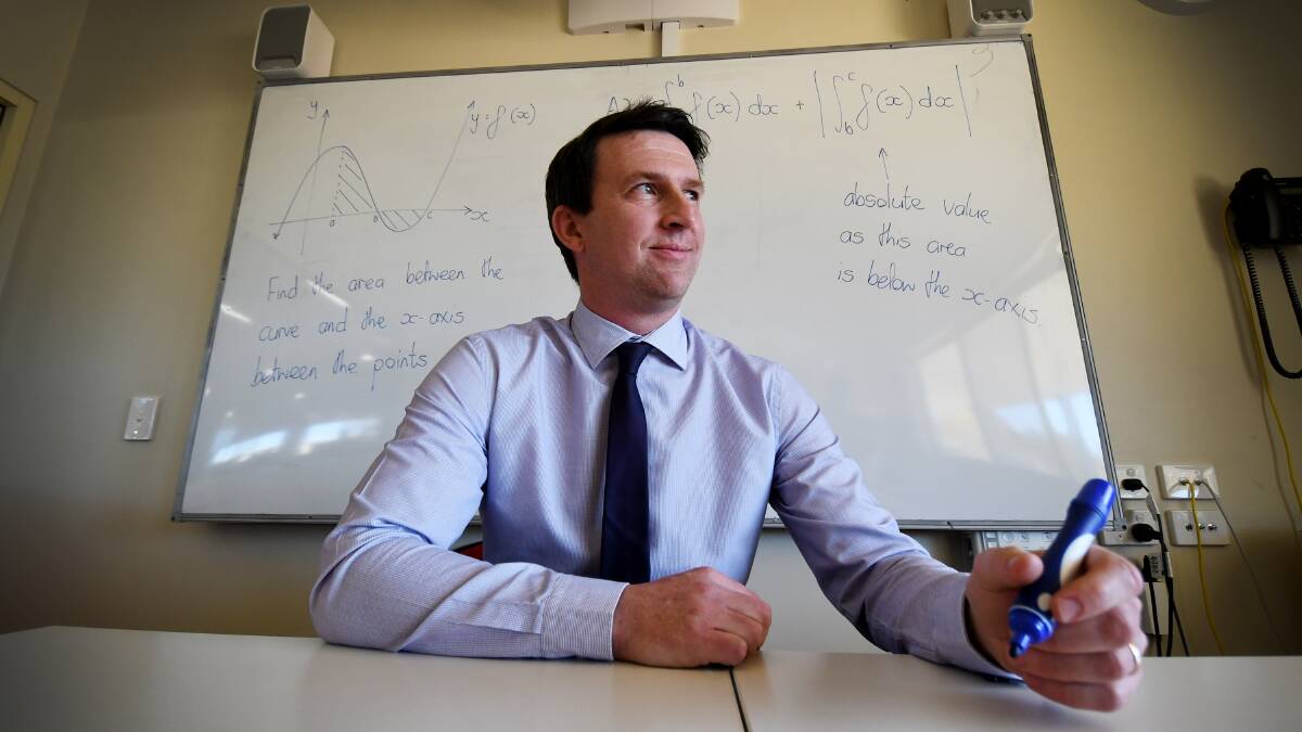 Education vacation: Calrossy maths teacher Stephen Lawson was one of just 20 teachers to win the Premier's Teachers Scholarship. Photo: Gareth Gardner