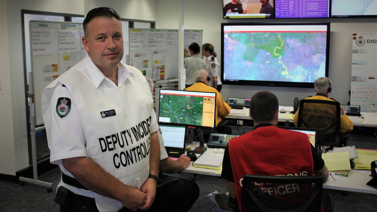 IN CHARGE: Deputy Incident Controller Michael Robinson. Photo: Madeline Link