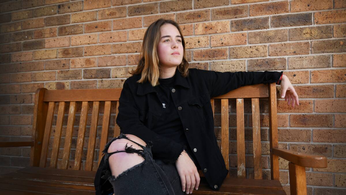 EMERGING ARTIST: CMAA Junior Country Music Academy student Lili Crane is in Tamworth and wants to become a famous country music singer. Photo: Gareth Gardner