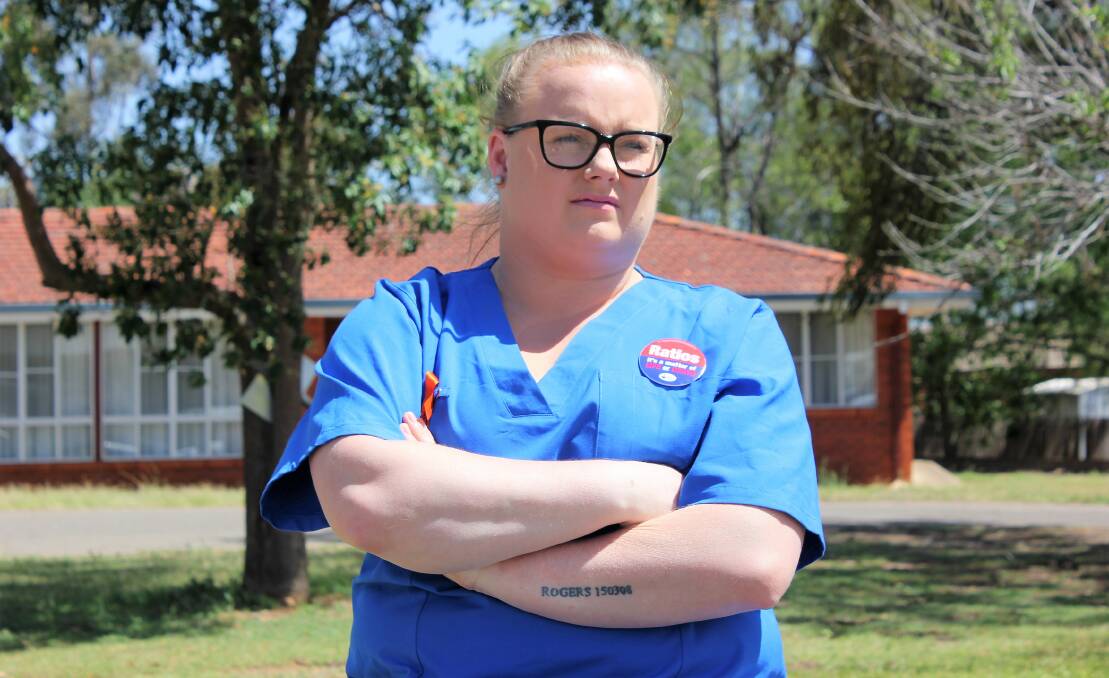 UNHAPPY: Manilla nurse Tanya Rogers and numerous others will protest a lack of patient-to-staff ratios at rural hospitals. Photo: Madeline Link