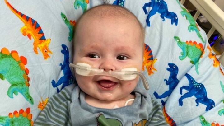 FIGHTER: Maverick Smith was diagnosed with a rare immune system cancer as a baby. Photo: Jessica Smith