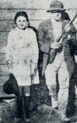 ATTACKS: 12-year-old Minnie Bowen (left) was the apparent target of a 'ghost' attack. Photo: Sunday Times, 1921