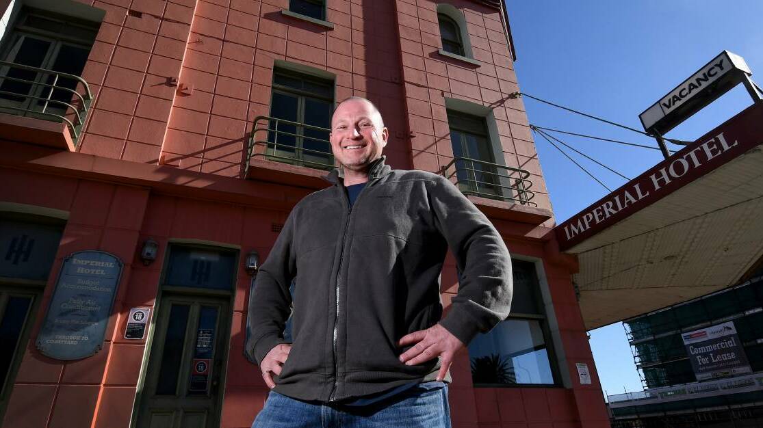 BAIL BREACH: Imperial Brewhouse owner Michael Foxman, pictured in 2018, when he purchased the hotel on Marius Street. Photo: Gareth Gardner