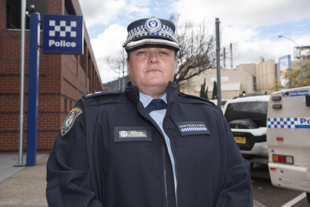 ON WATCH: Oxley Police District Superintendent Kylie Endemi said police are out in force to detect public health order breaches. Photo: Peter Hardin 190721PHB019