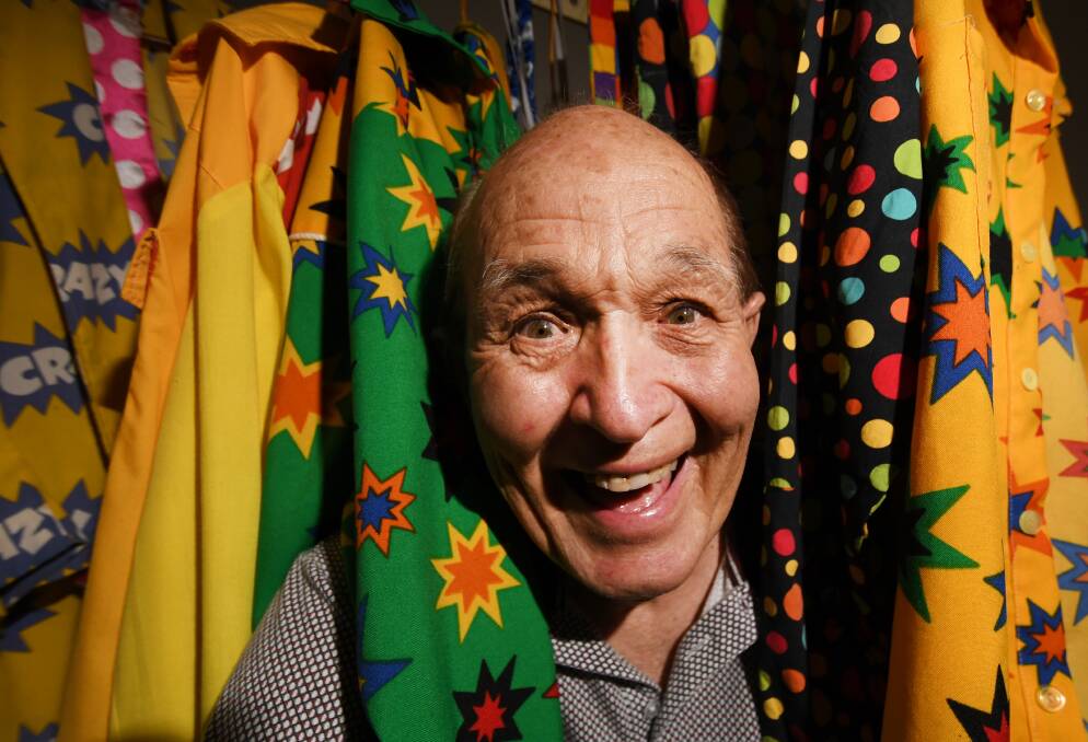 PRANKSTER: Tamworth icon Rodney the Clown will retire after about 40 years bringing smiles to people's faces. Photo: Gareth Gardner