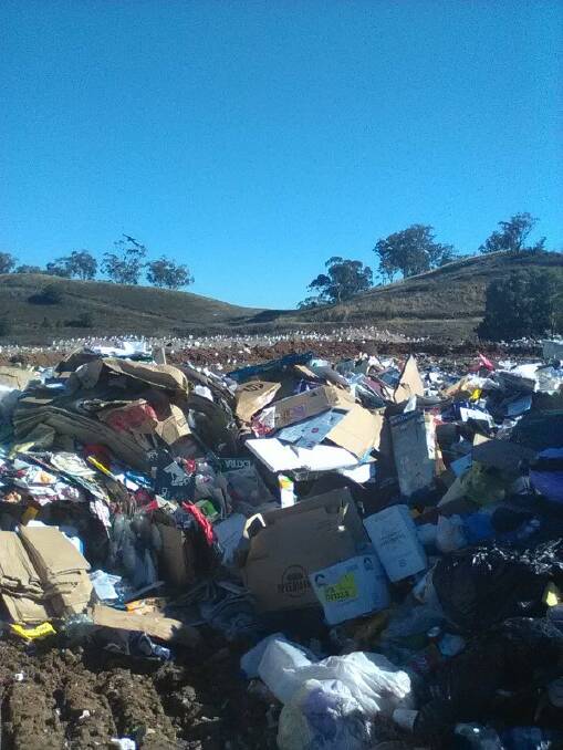 RUBBISH: Tamworth Regional Council said recyclable waste that ended up in landfill was highly contaminated. 