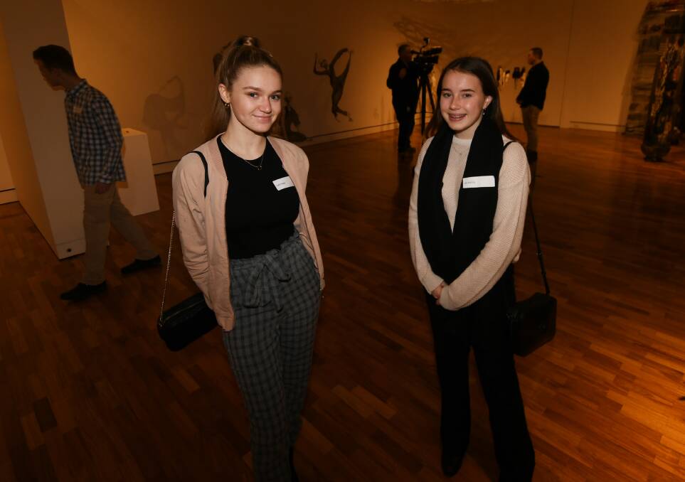 YOUTH COUNCIL: Calrossy Anglican School students Calli Nagle and Lily Aisling. Photo: Gareth Gardner 270720GGC02