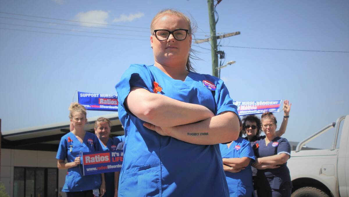 FED UP: Manilla District Hospital assistant in nursing Tanya Rogers and her team want better patient to staff ratios at the Multi-Purpose Service to feel they can safely shoulder the demands of high patient numbers. Photo: Madeline Link